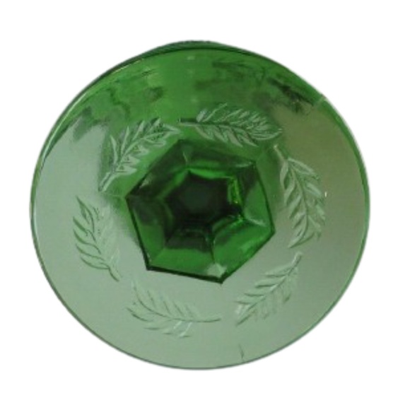 Madonna Inn WILD ROSE, WATER Goblet Green - Picture 2 of 3